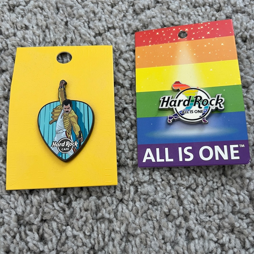 NEW Hard Rock Cafe Freddie Mercury Pins